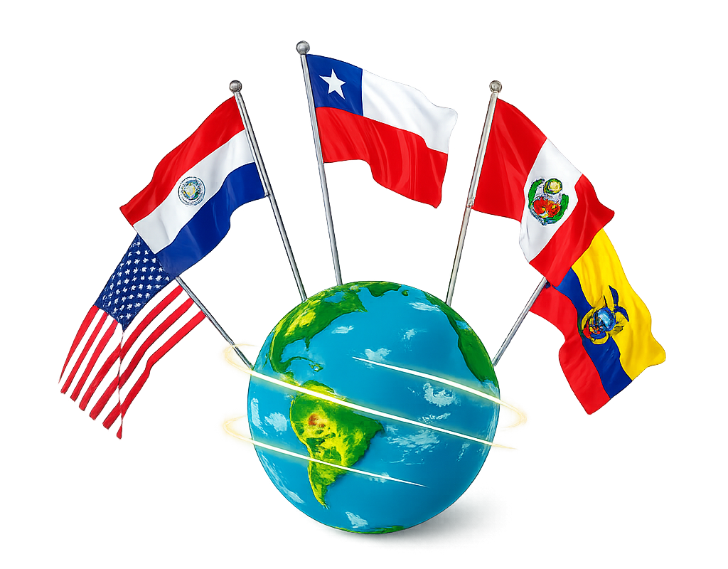 Presencia en 5 países del continente